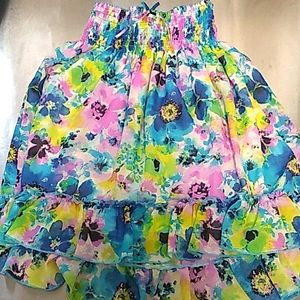 Flowery Spring/Summer skirt, Size 6/6x.